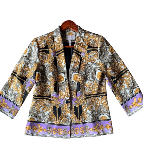 Laundry by Shelli Segal baroque print blazer - Picture 6 of 10